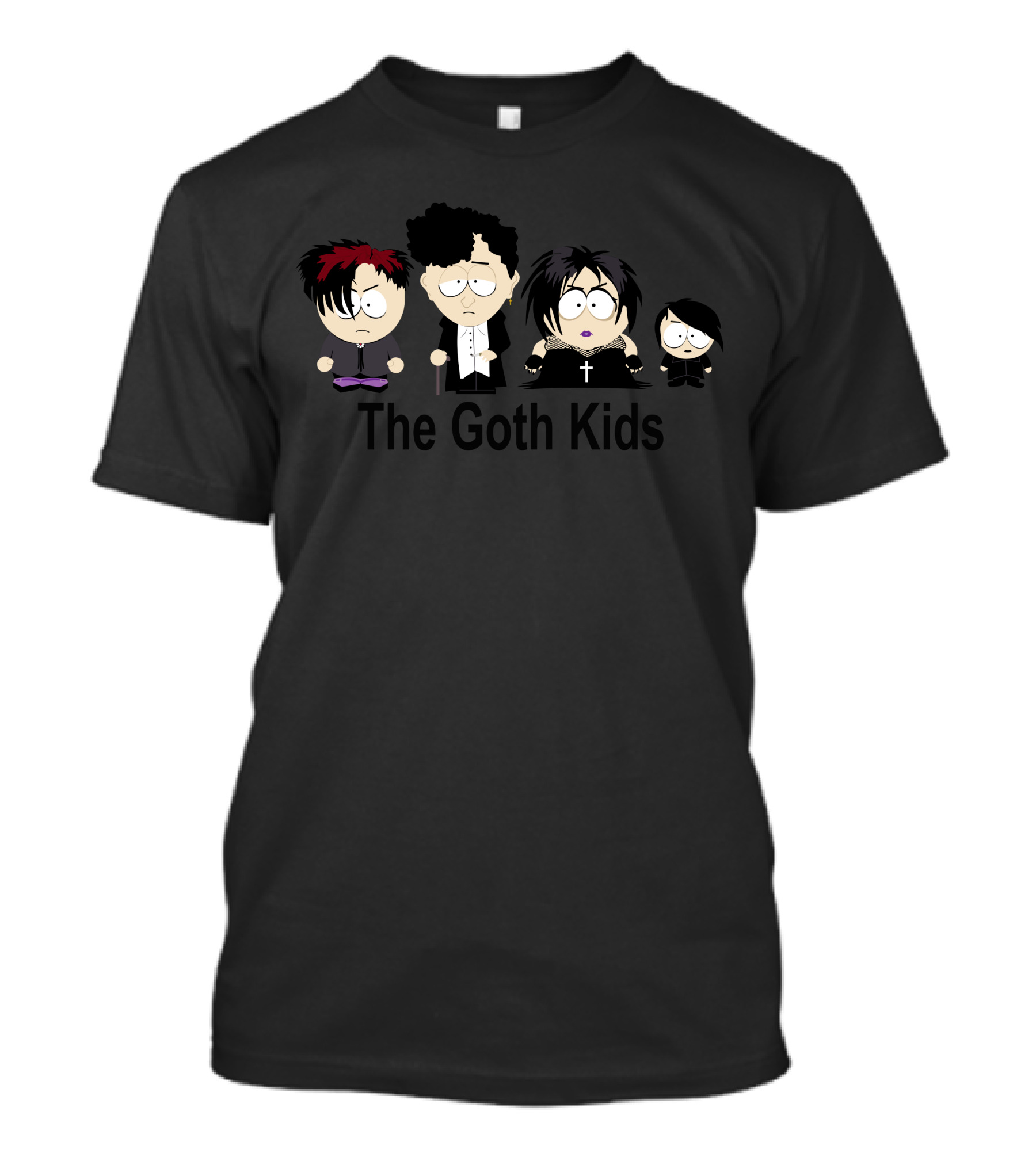 The Goth Kids South Park Characters T-Shirt