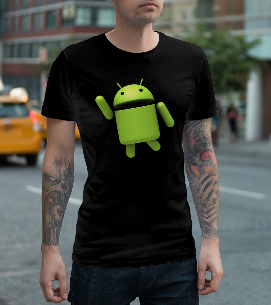 Android Robot Green Mascot T-Shirt