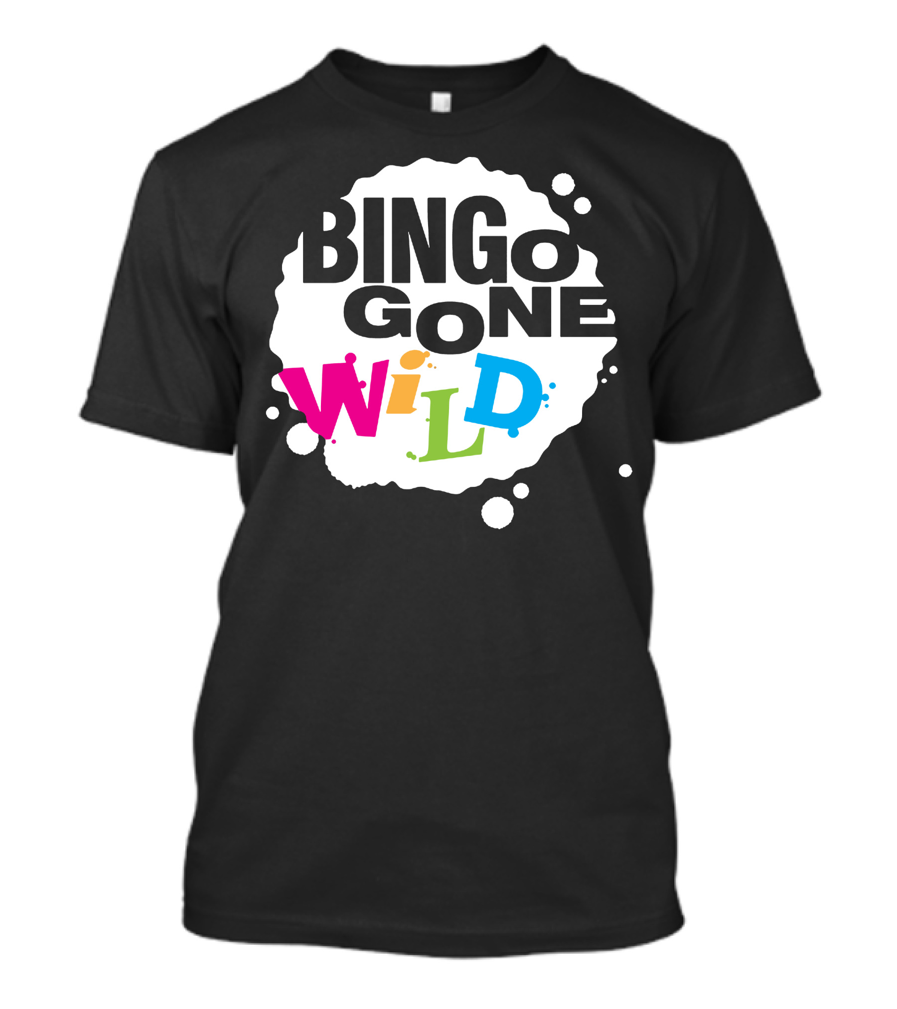 Bingo Gone Wild Colorful Splash T-Shirt