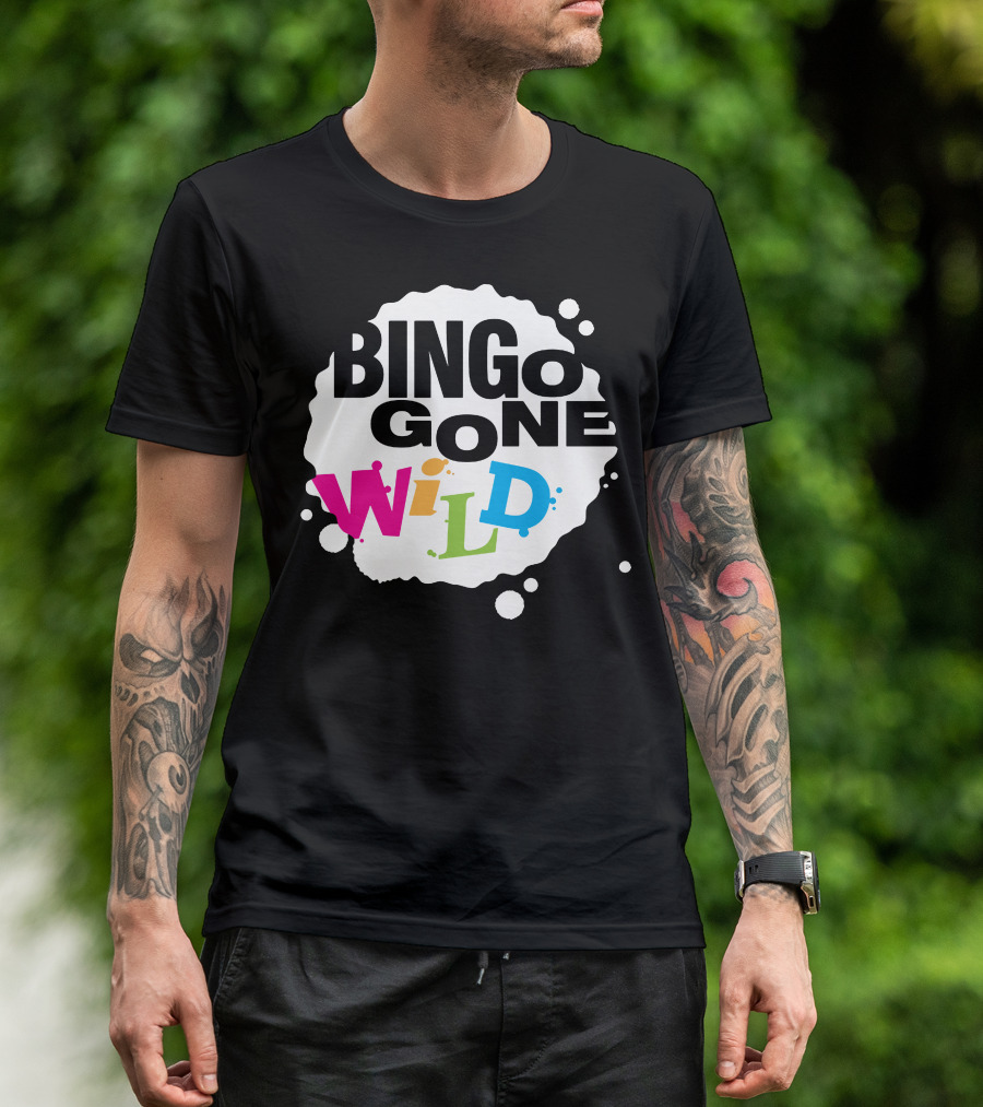 Bingo Gone Wild Colorful Splash T-Shirt