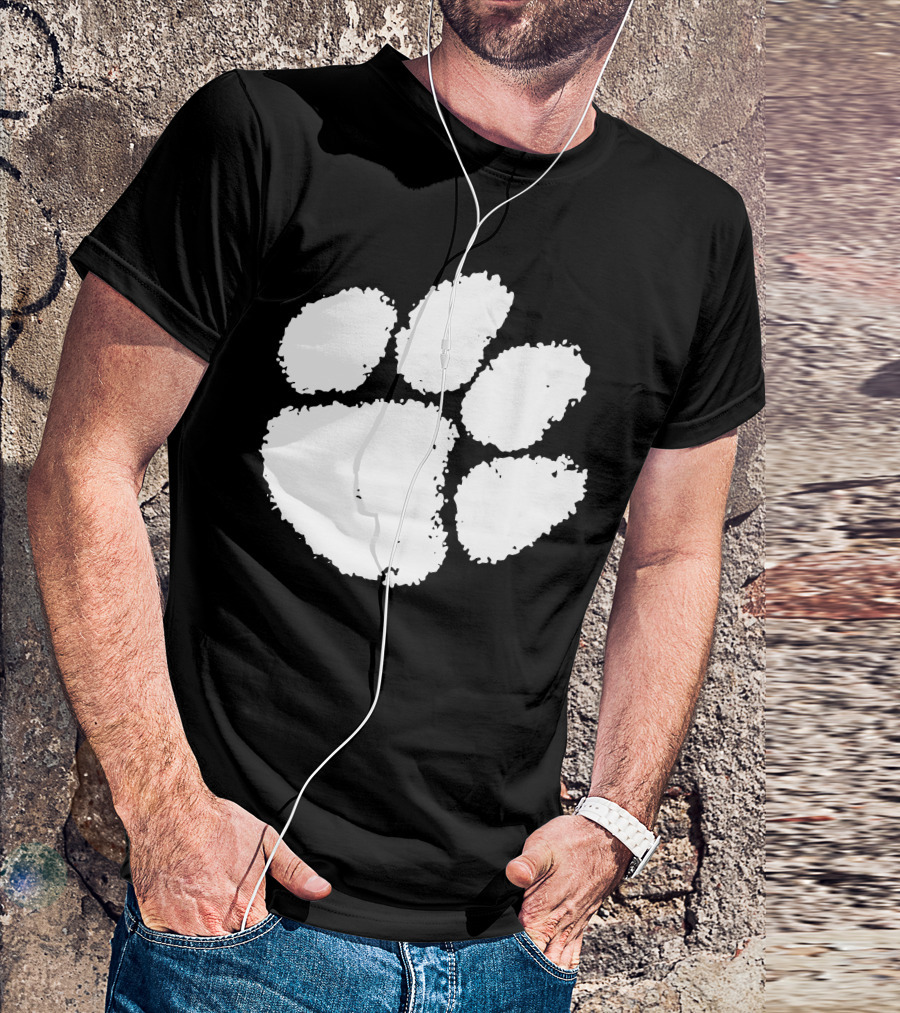 Clemson Tigers Paw Prints T-Shirt