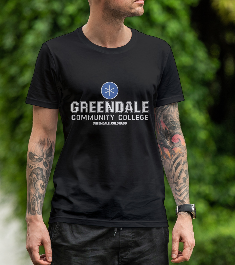 Greendale Community College Greendale, Colorado Snowflake T-Shirt