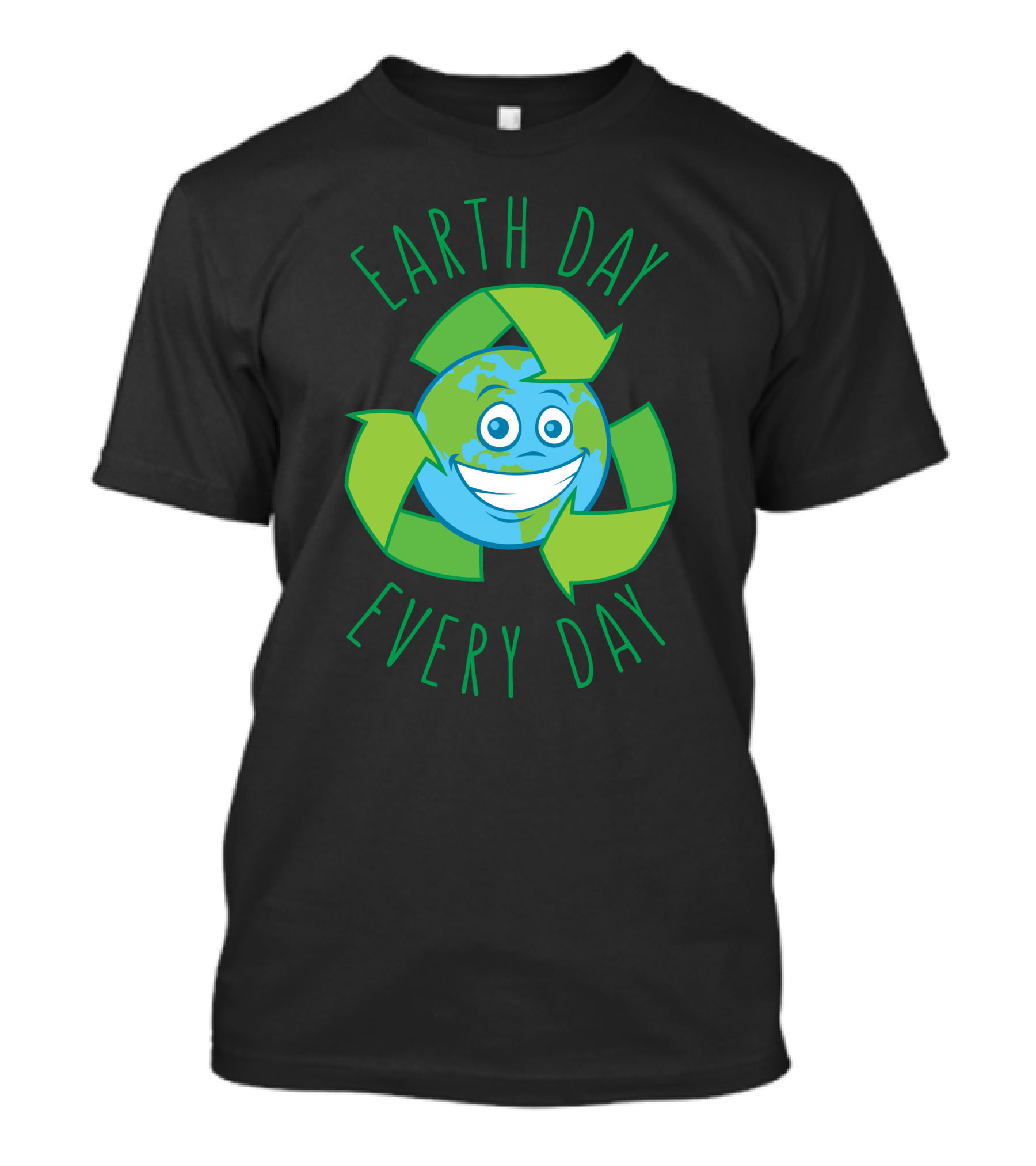 EARTH DAY EVERY DAY RECYCLE CARTOON EARTH T-Shirt