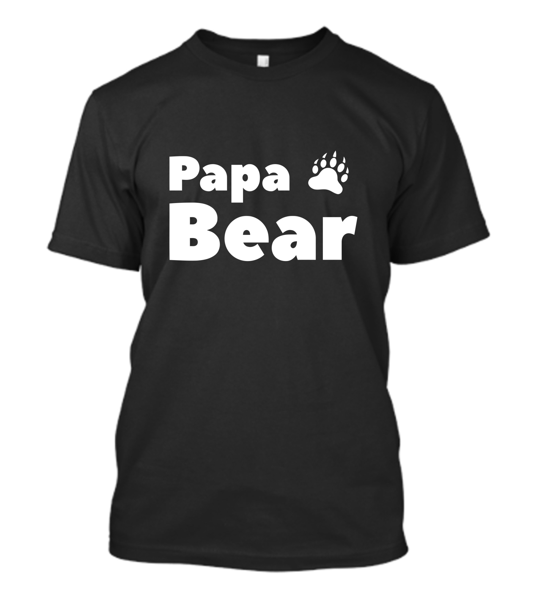 Papa Bear Funny Paw Prints T-Shirt