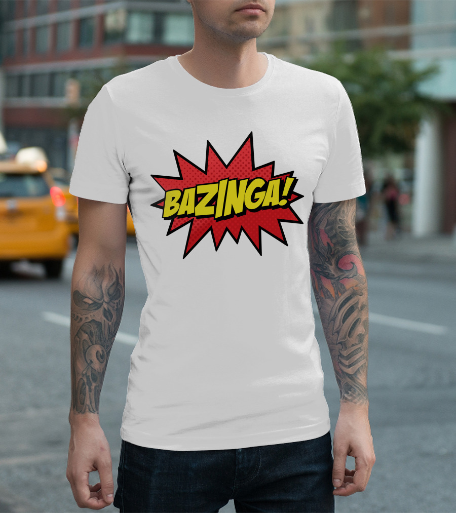 Bazinga Funny Sayings Comic Pop T-Shirt