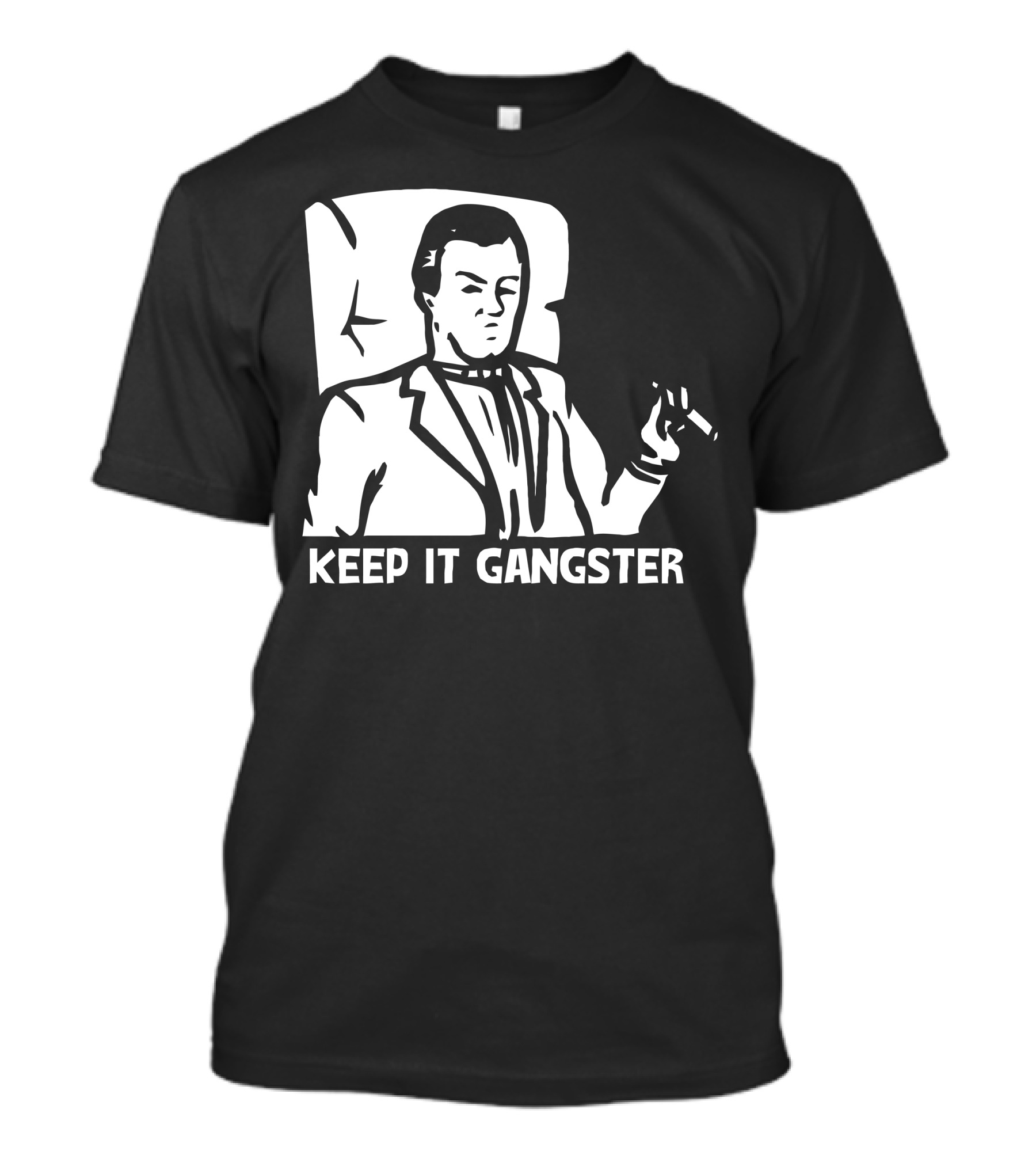 Keep It Gangster Suit Cigar Chair T-Shirt