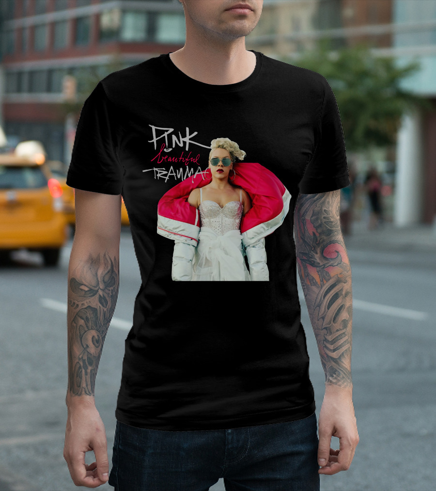 Pink Beautiful Trauma Album Fashion T-Shirt