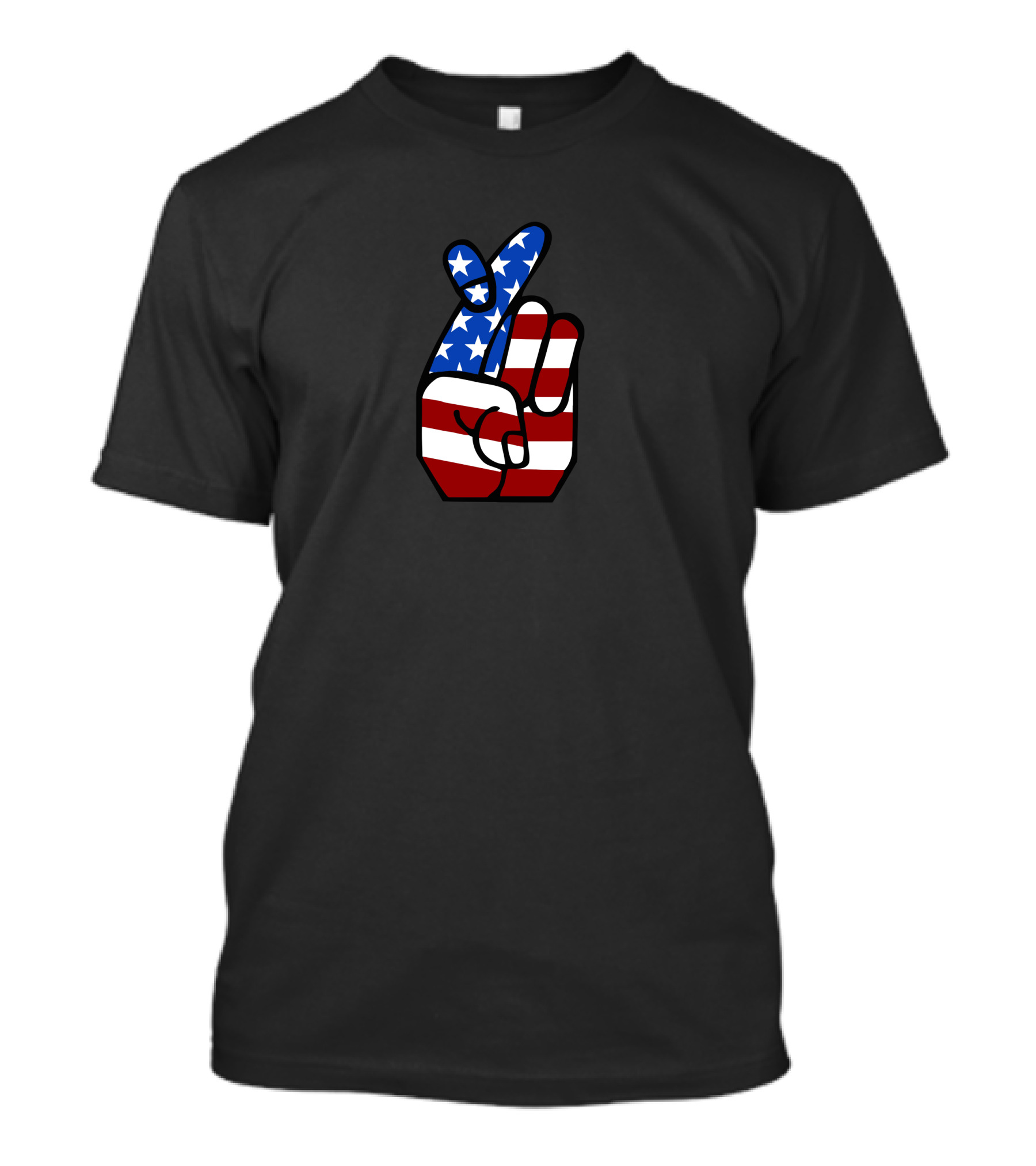 USA Stars And Stripes Fingers Crossed Promise T-Shirt