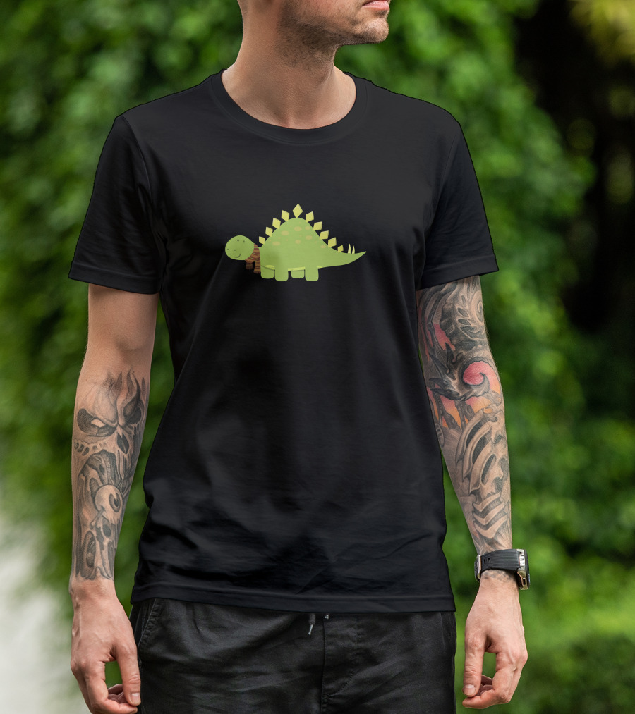 Cozy Scarftegosaurus Dinosaur With Scarf T-Shirt