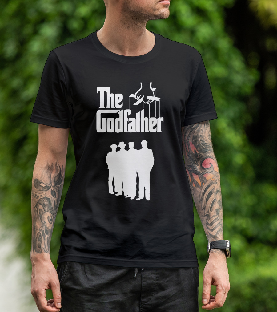 The Godfather Iconic Puppet Hand Logo With Four Standing T-Shirt