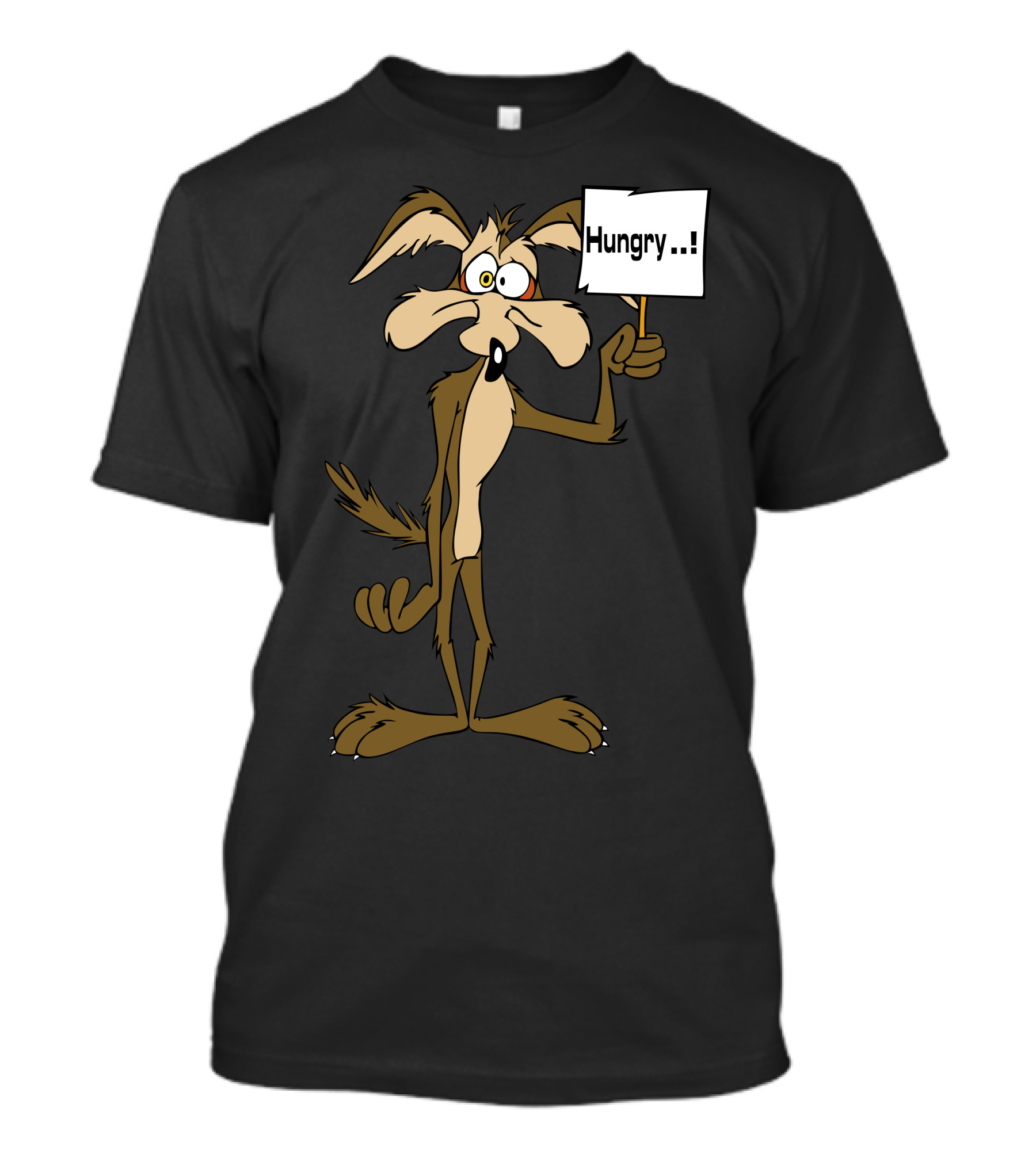 Wiley Coyote Hungry Sign T-Shirt