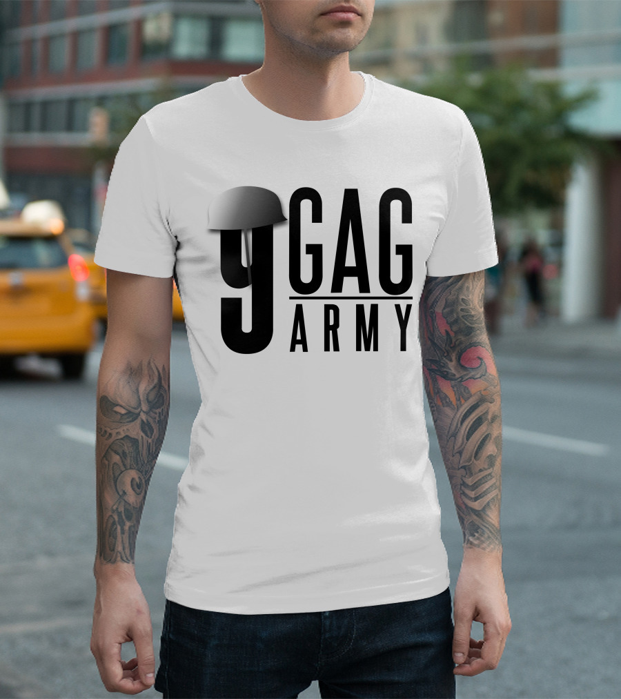 9GAG Army Helmet T-Shirt