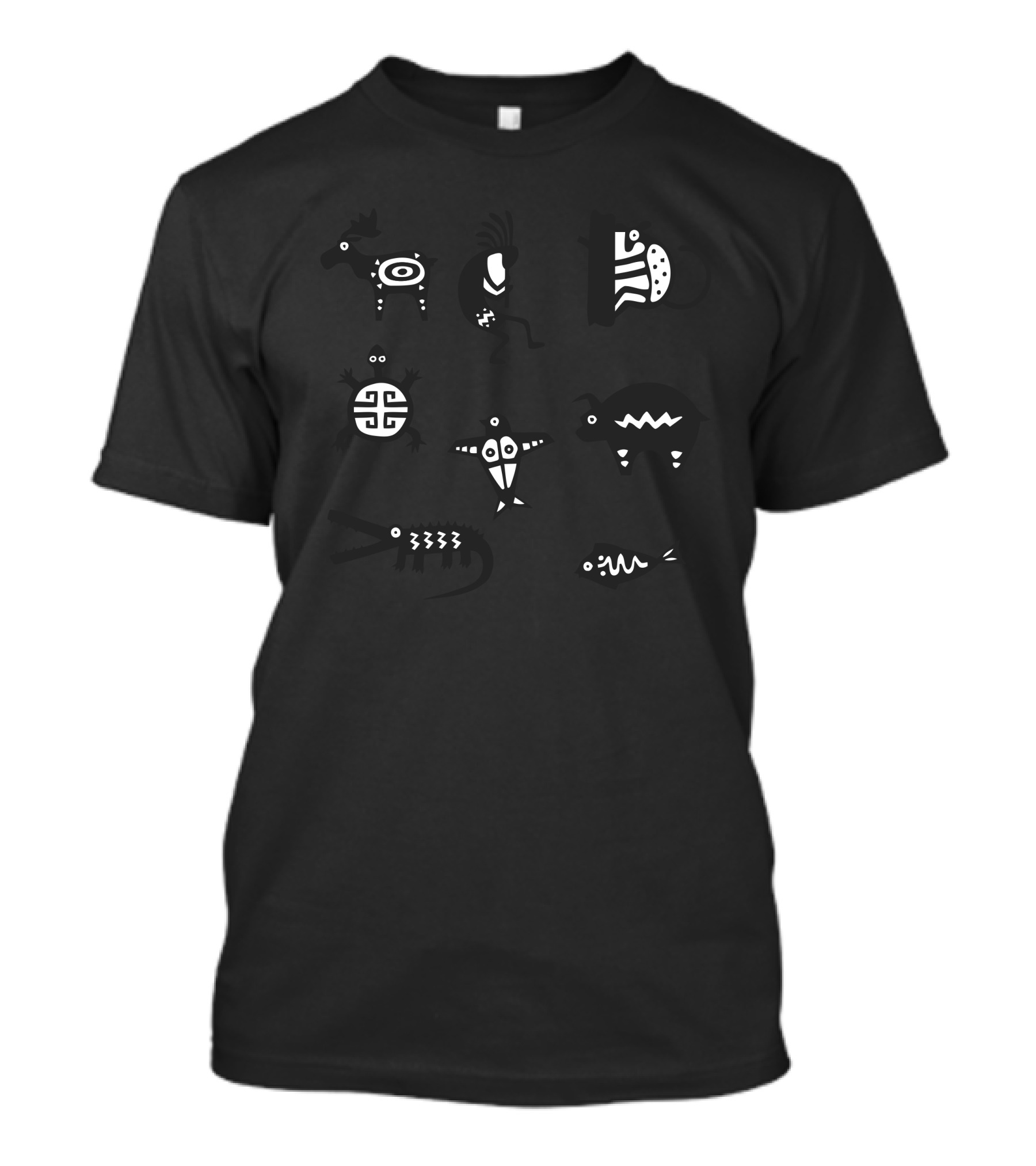 Animals Mayan Symbols T-Shirt
