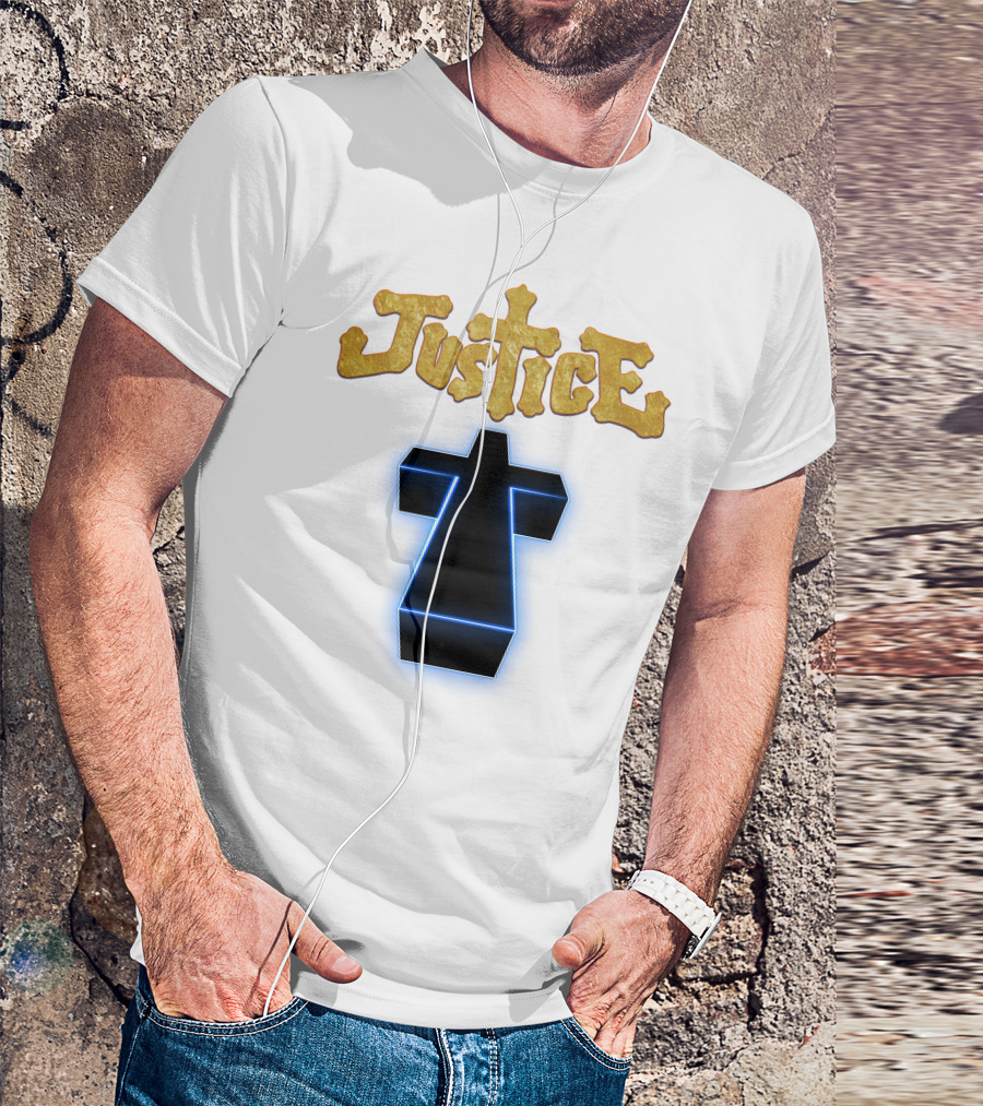 Justice Neon Cross T-Shirt