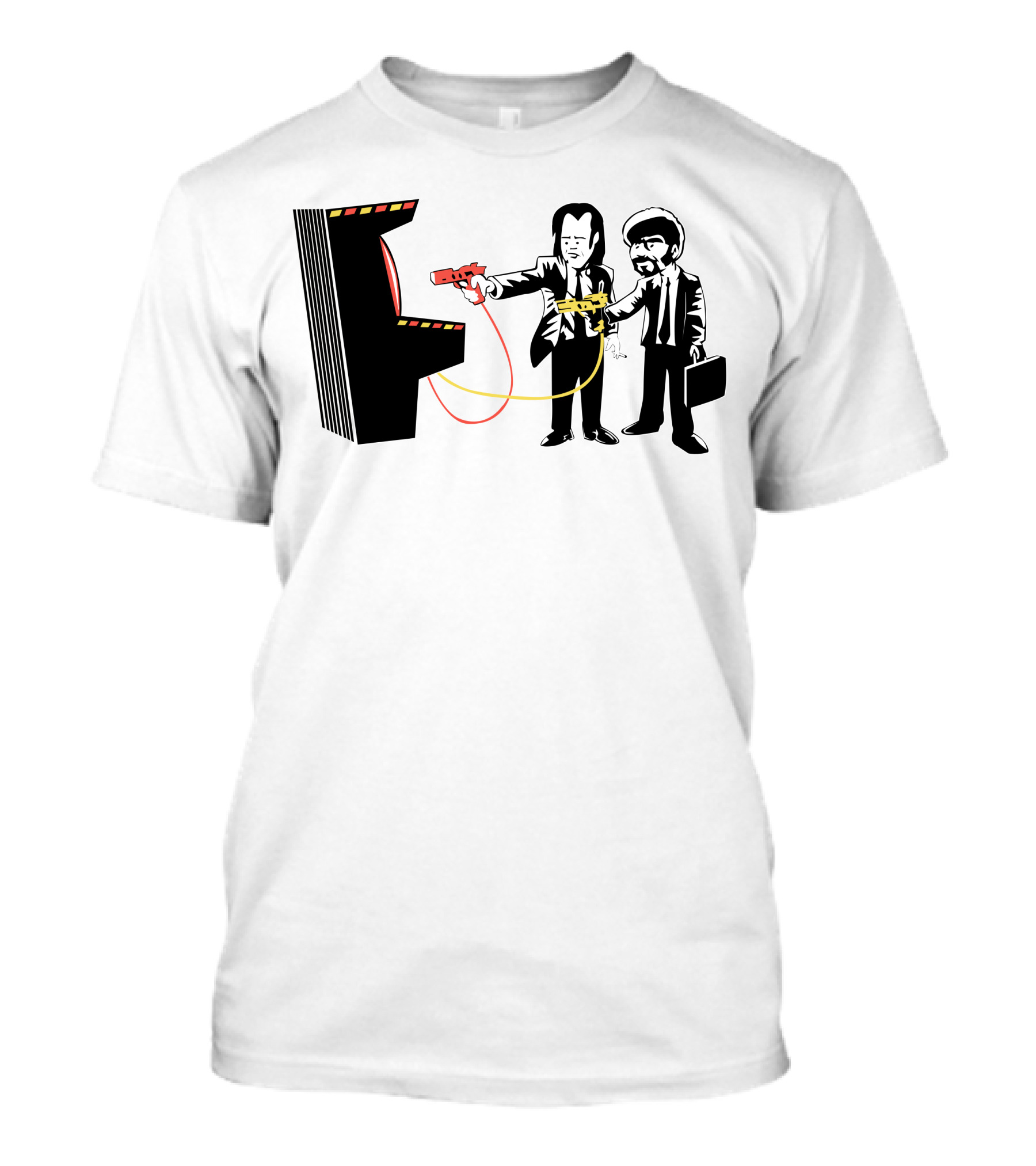 Banksy Pulp Fiction Arcade Gun Standoff T-Shirt