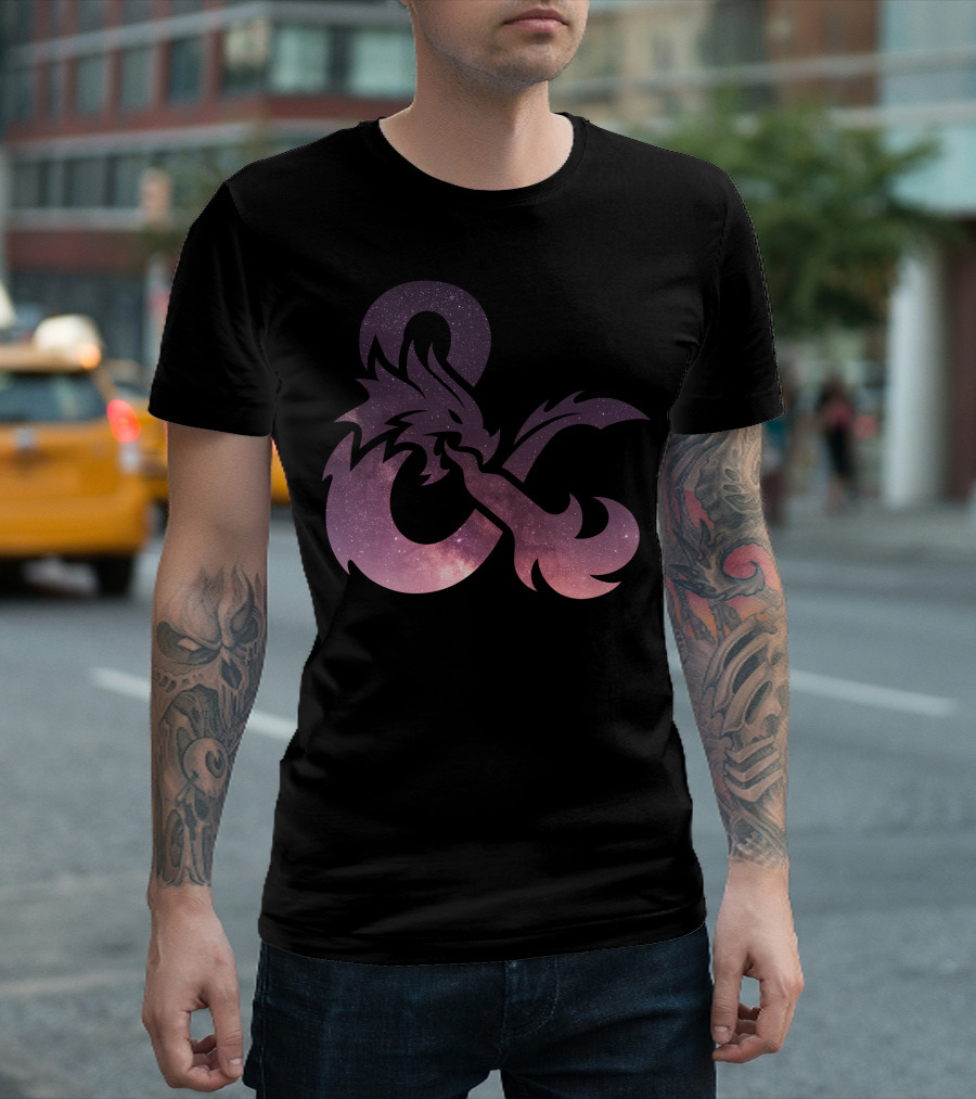 Dungeons Dragons Galaxy Ampersand Dragon T-Shirt