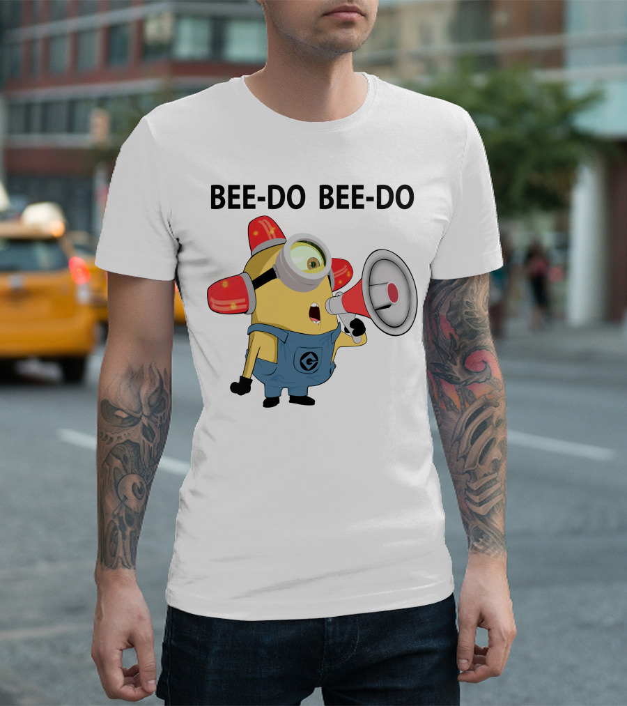 BEE-DO BEE-DO Minion Fireman Alarm T-Shirt