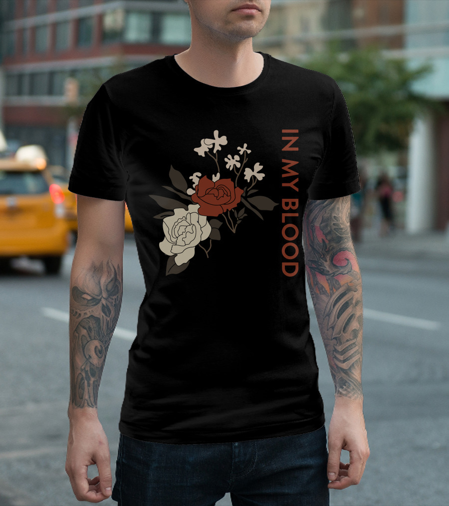 In My Blood Shawn Mendes Rose Bouquet T-Shirt