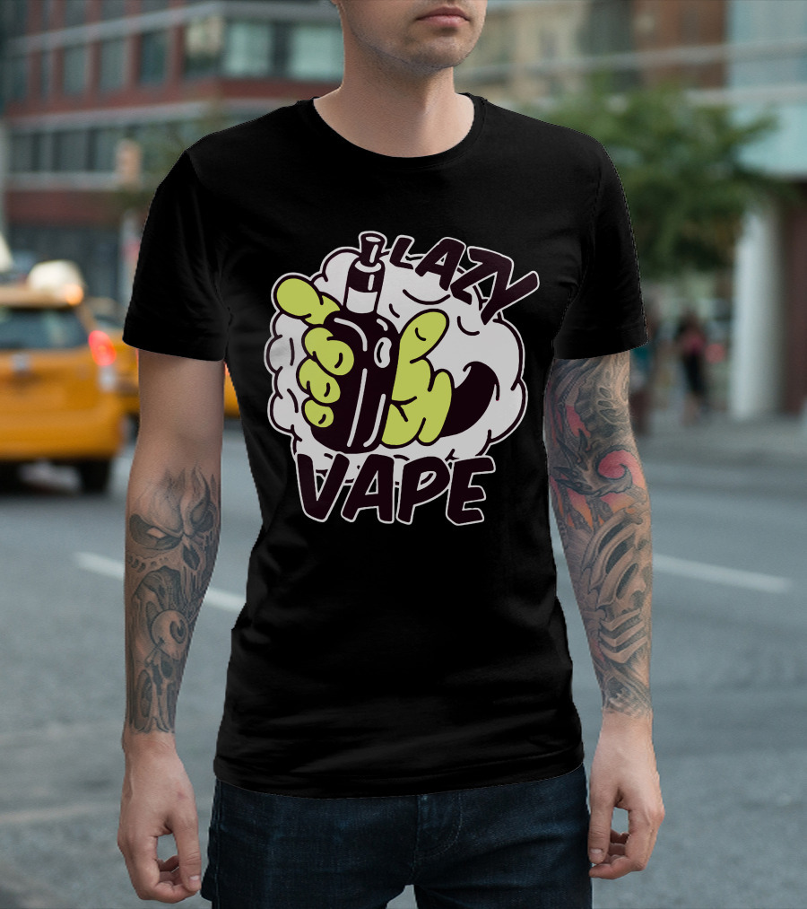 LAZY VAPE Cloud Hand Cartoon T-Shirt