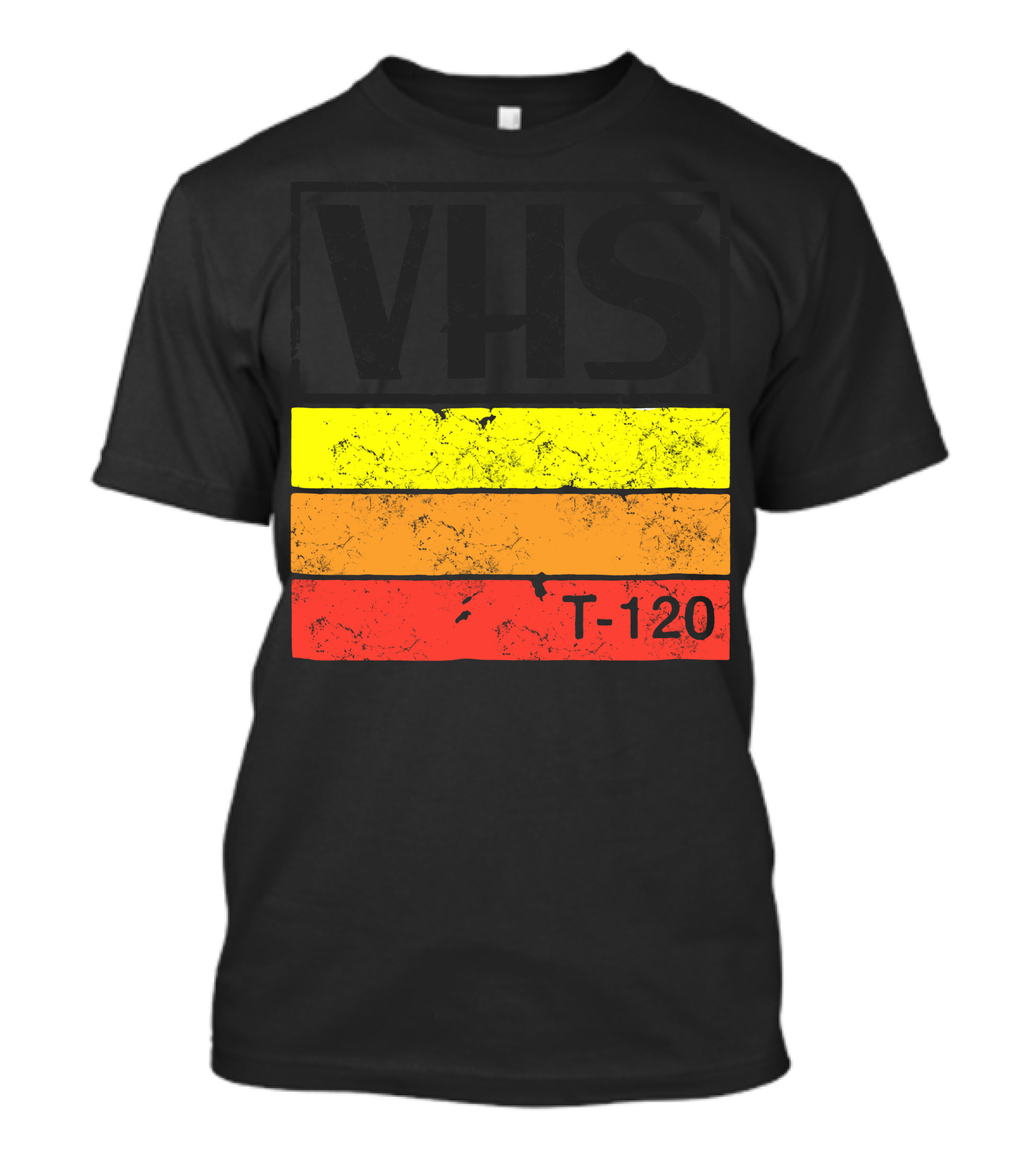 VHS T-120 Retro Stripes T-Shirt