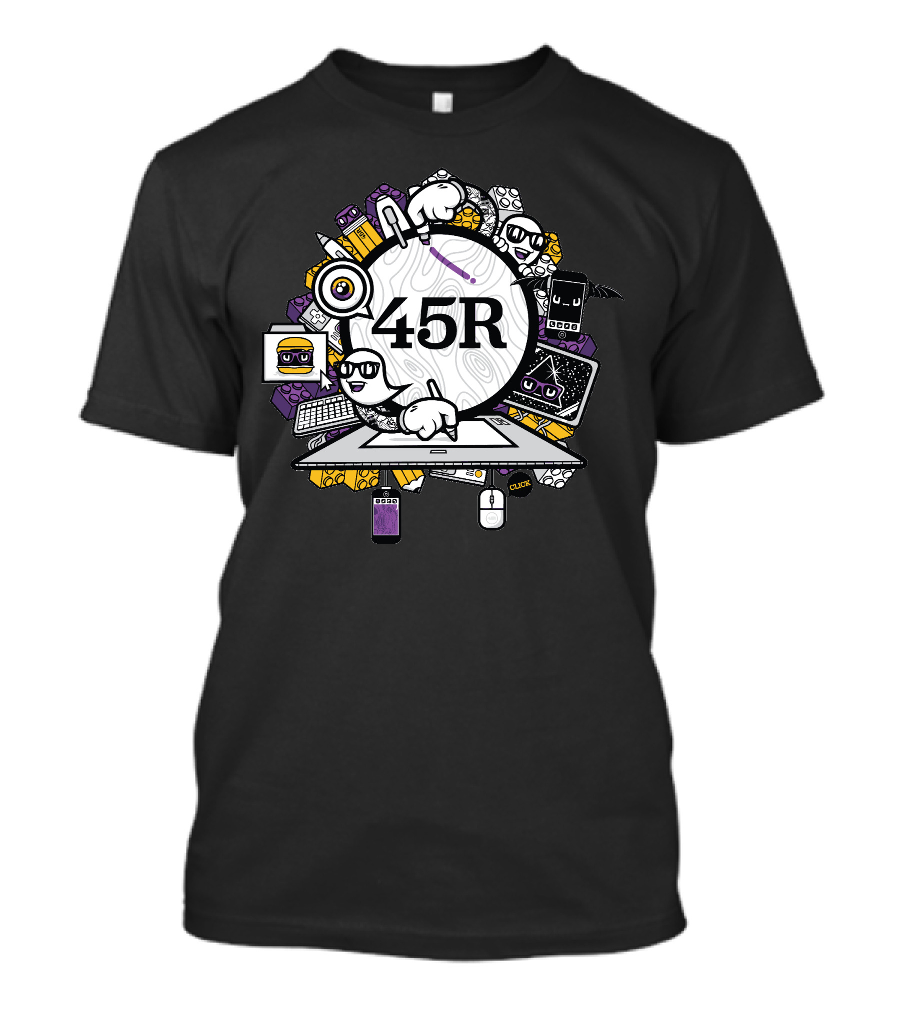 45Royale 45R Tech Icons And Gadgets Promo New T-Shirt