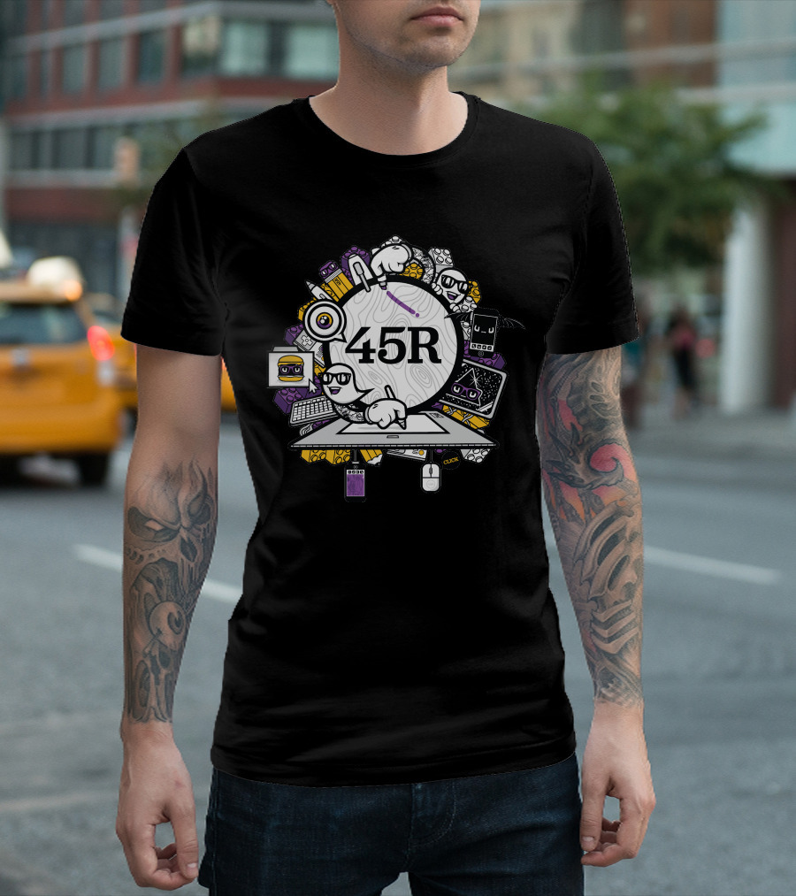 45Royale 45R Tech Icons And Gadgets Promo New T-Shirt