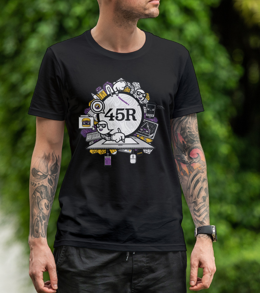 45Royale 45R Tech Icons And Gadgets Promo New T-Shirt