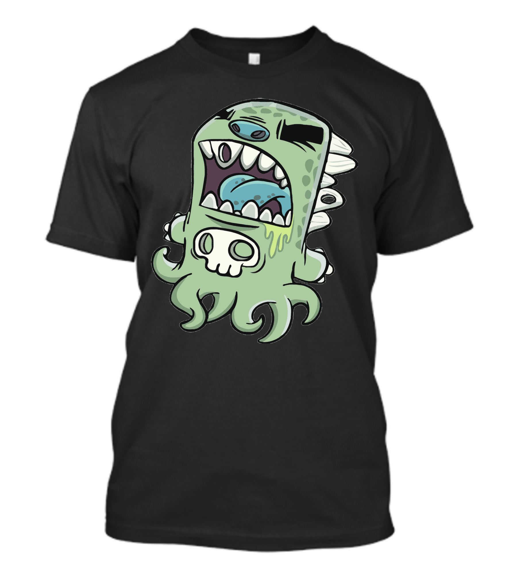 Achoo New Monster Octopus Skull Creature T-Shirt