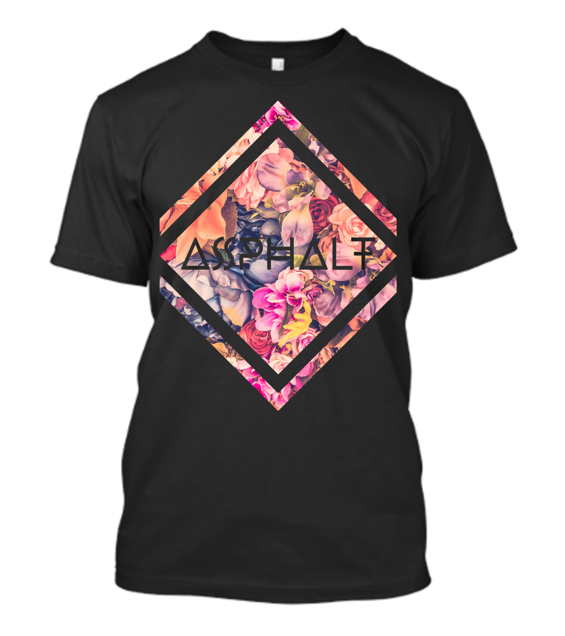 Asphalt Floral Diamond T-Shirt