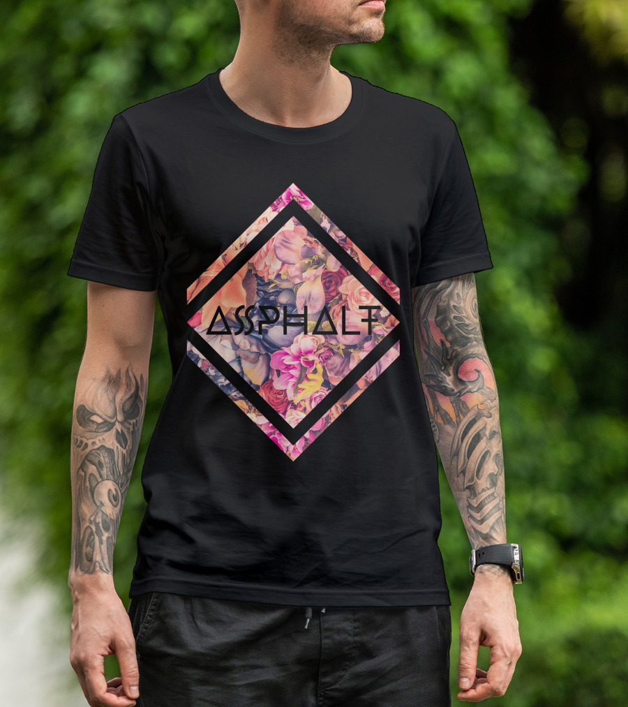 Asphalt Floral Diamond T-Shirt