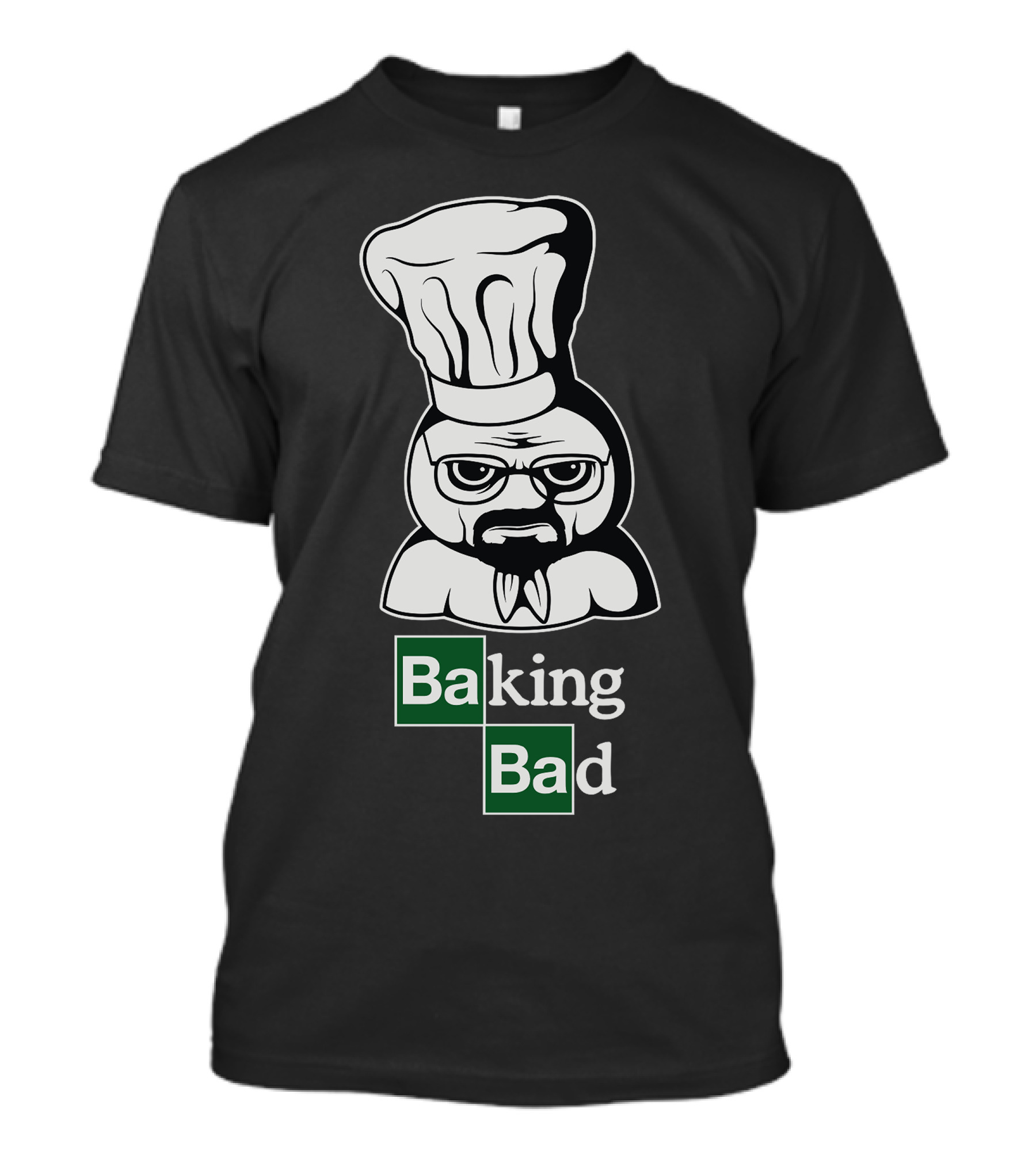 Baking Bad Chef Character Icon With Breaking Bad T-Shirt