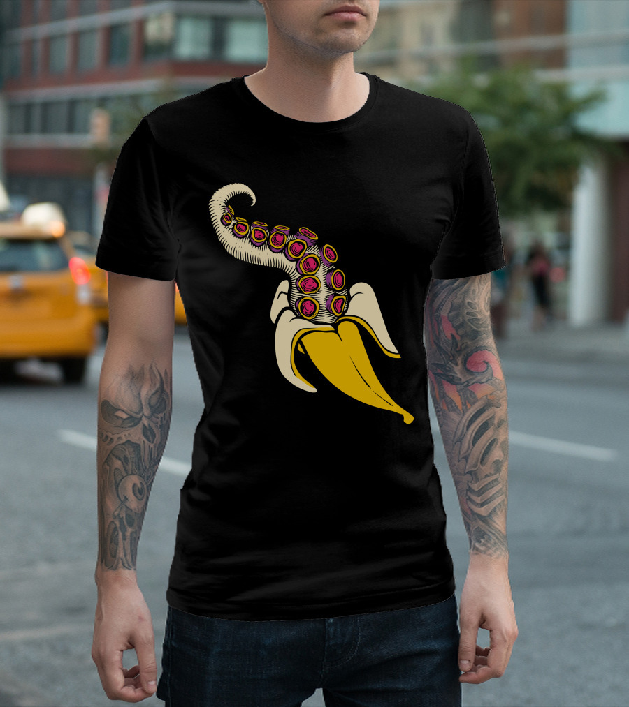 Banana Octopus Tentacle Fusion T-Shirt