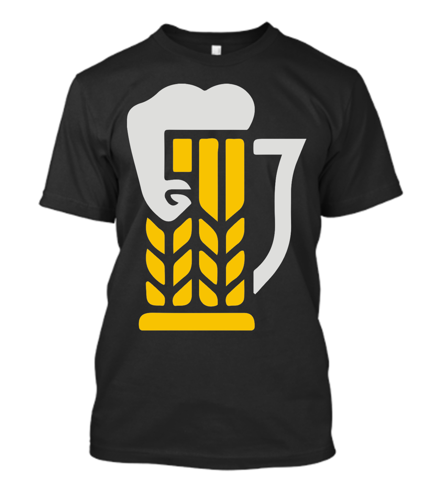 Beer Arm Strong Wheat Mug With Foam Flexing Muscle T-Shirt