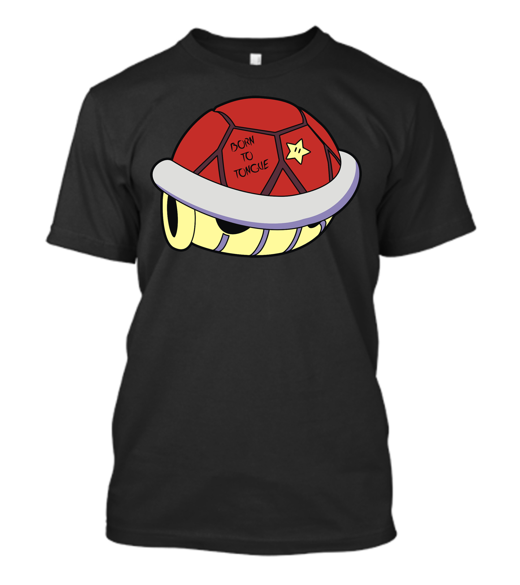 Born To Tongue Red Shell Star T-Shirt