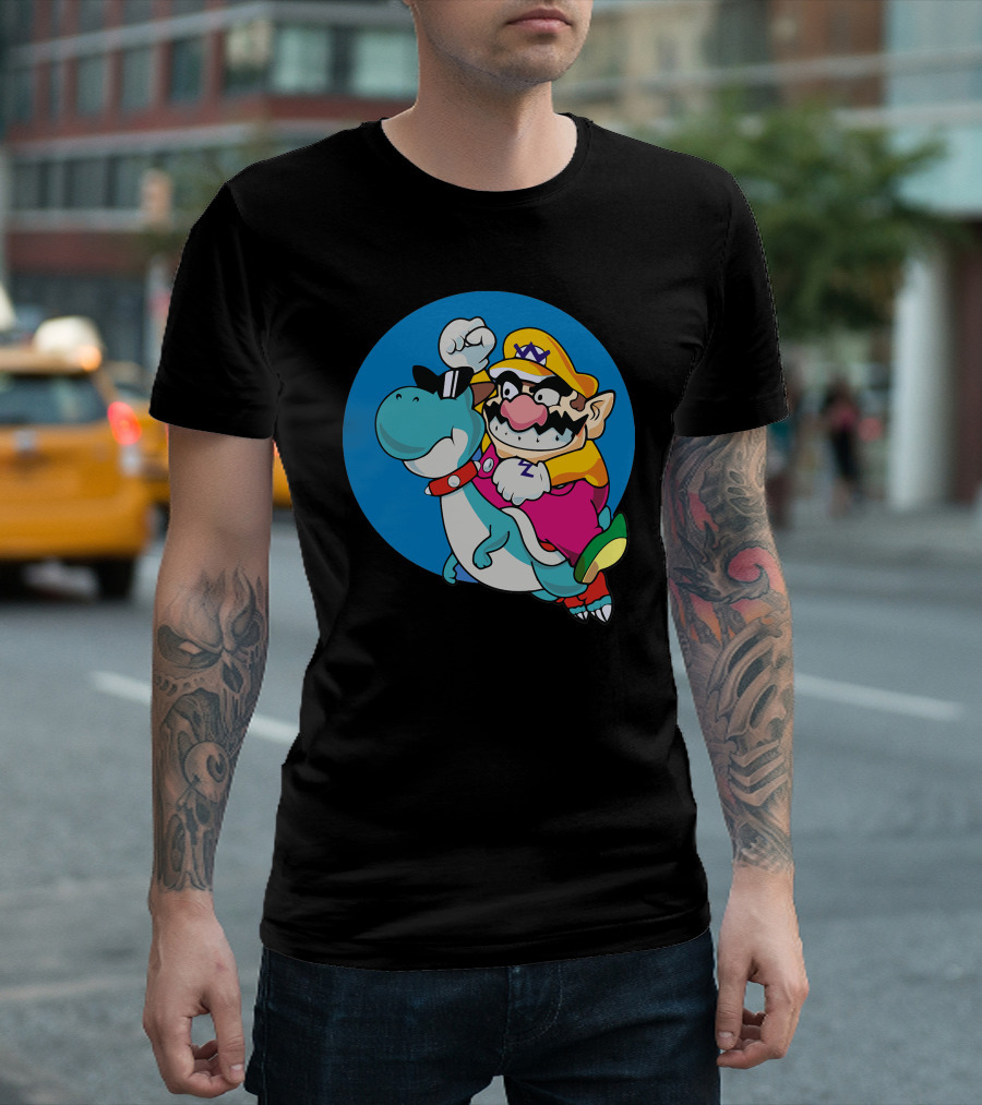 Boshi Wario Riding Character Crossover T-Shirt