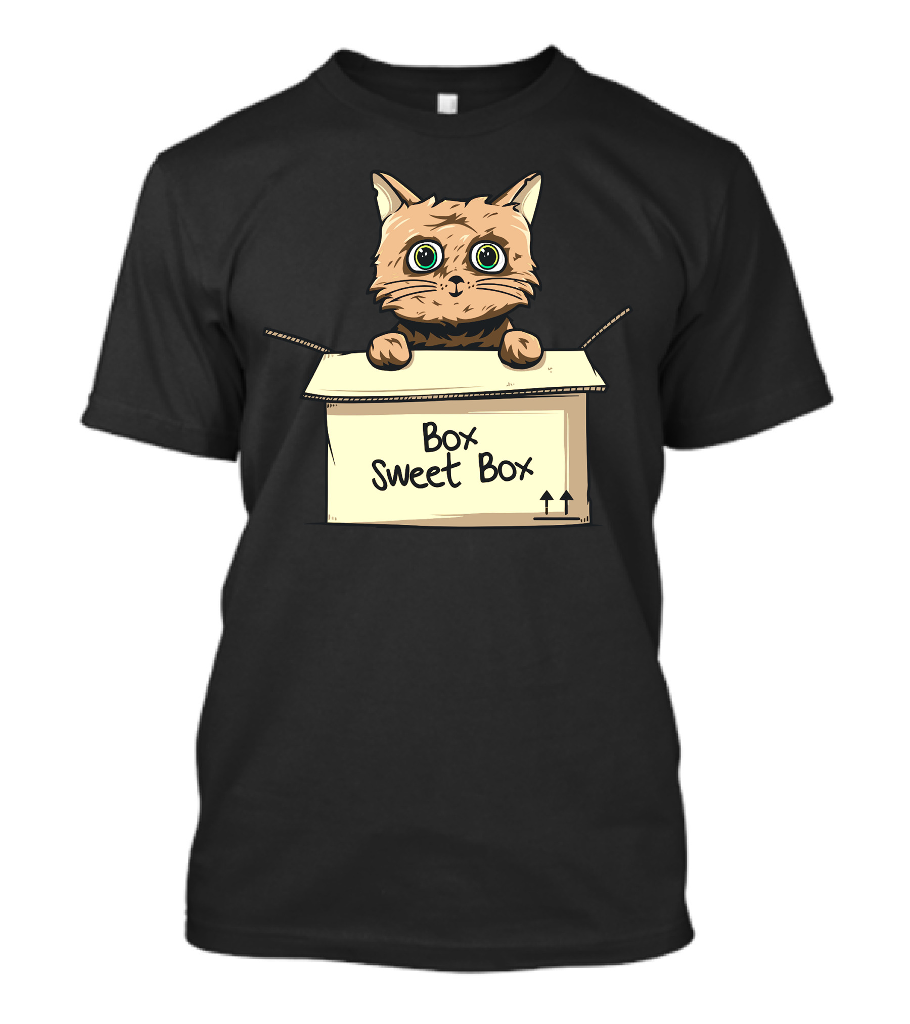Box Sweet Box Cat In A Cardboard Box T-Shirt