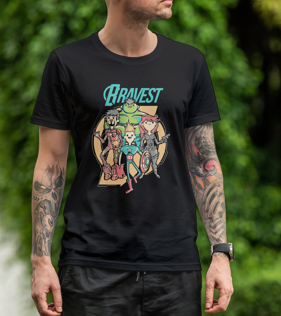 Bravest Heroes New Adventure Assemble Characters T-Shirt