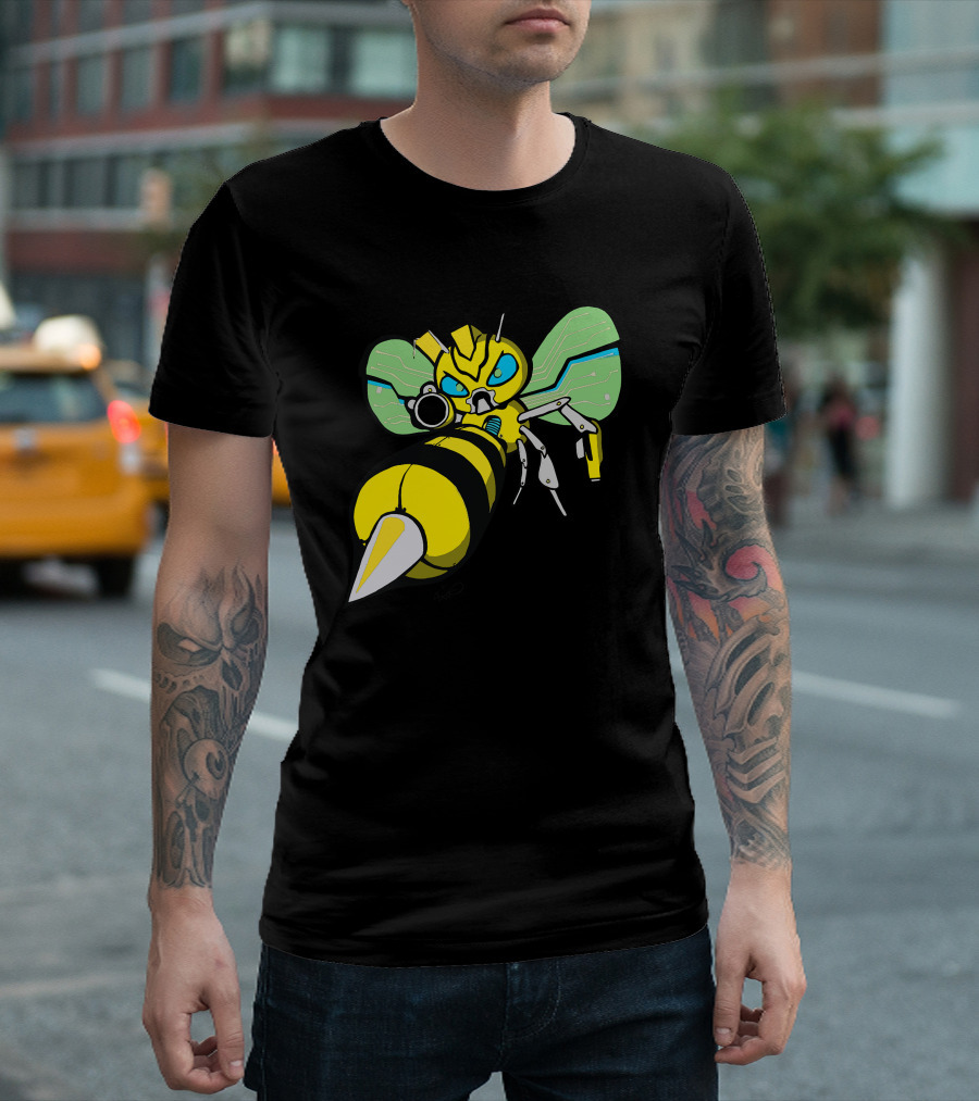Bumble Bee Cybernetic Warrior T-Shirt