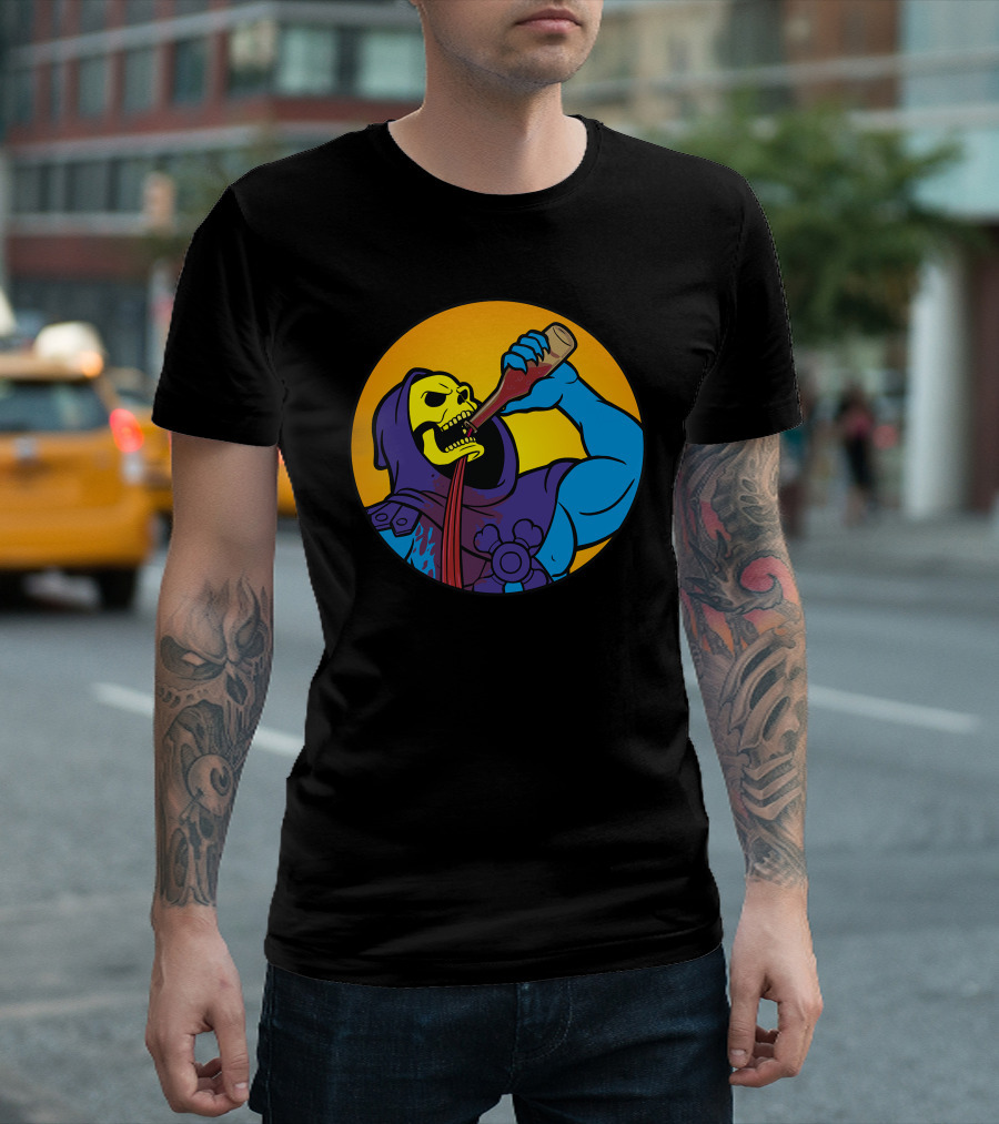 Skeletor Drinking Problems Masters Of The Universe T-Shirt