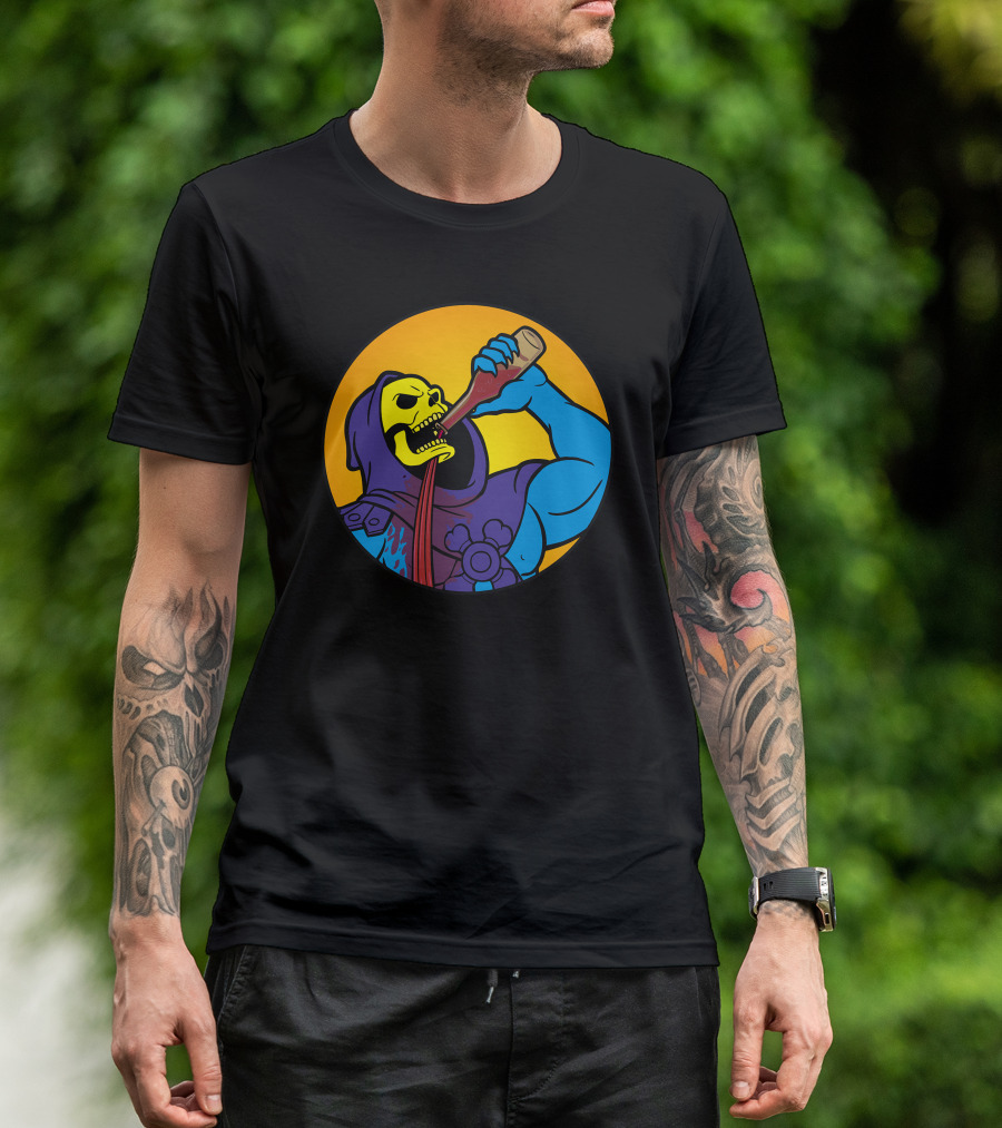 Skeletor Drinking Problems Masters Of The Universe T-Shirt