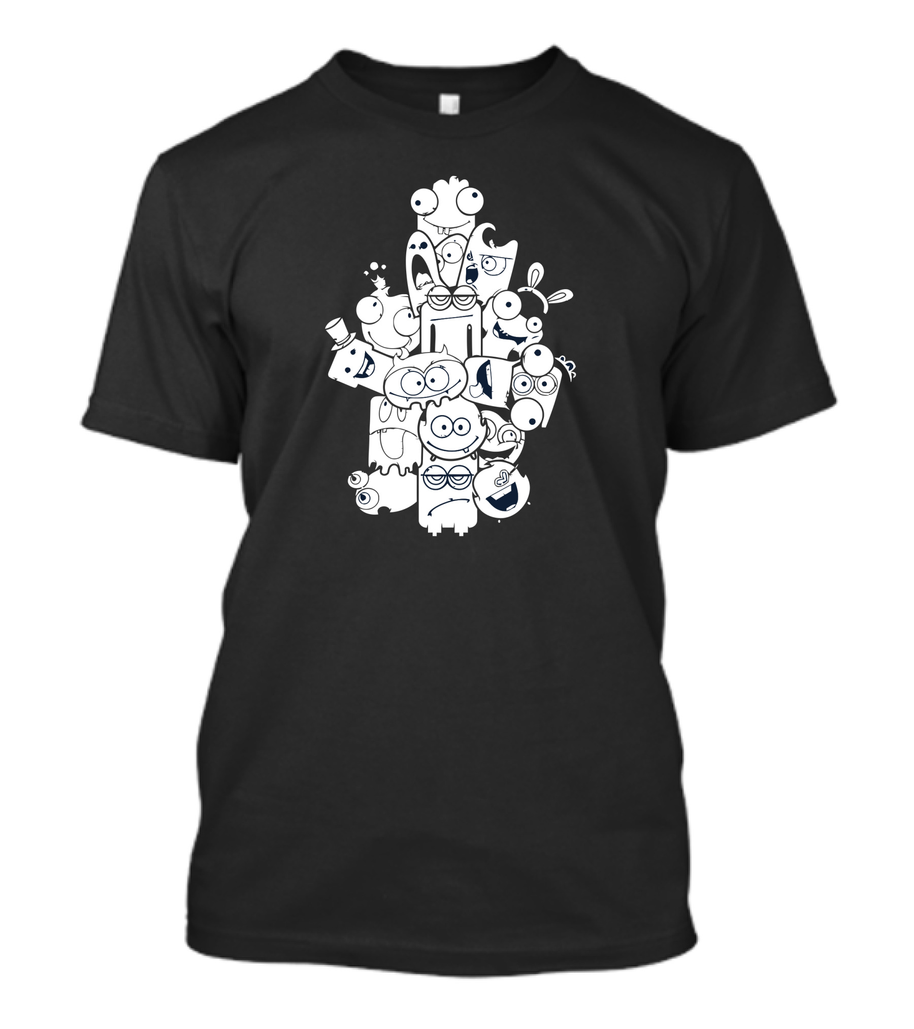 Monster Faces Evil New T-Shirt