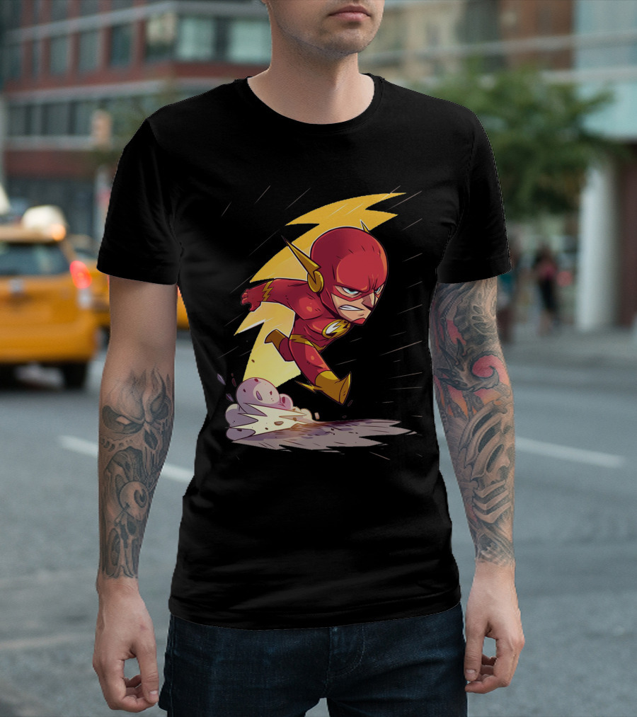 The Flash Lightning Speed Iconic Superhero T-Shirt