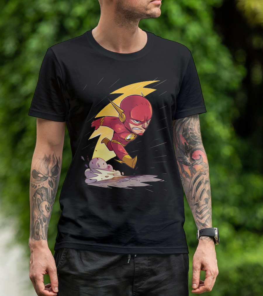 The Flash Lightning Speed Iconic Superhero T-Shirt