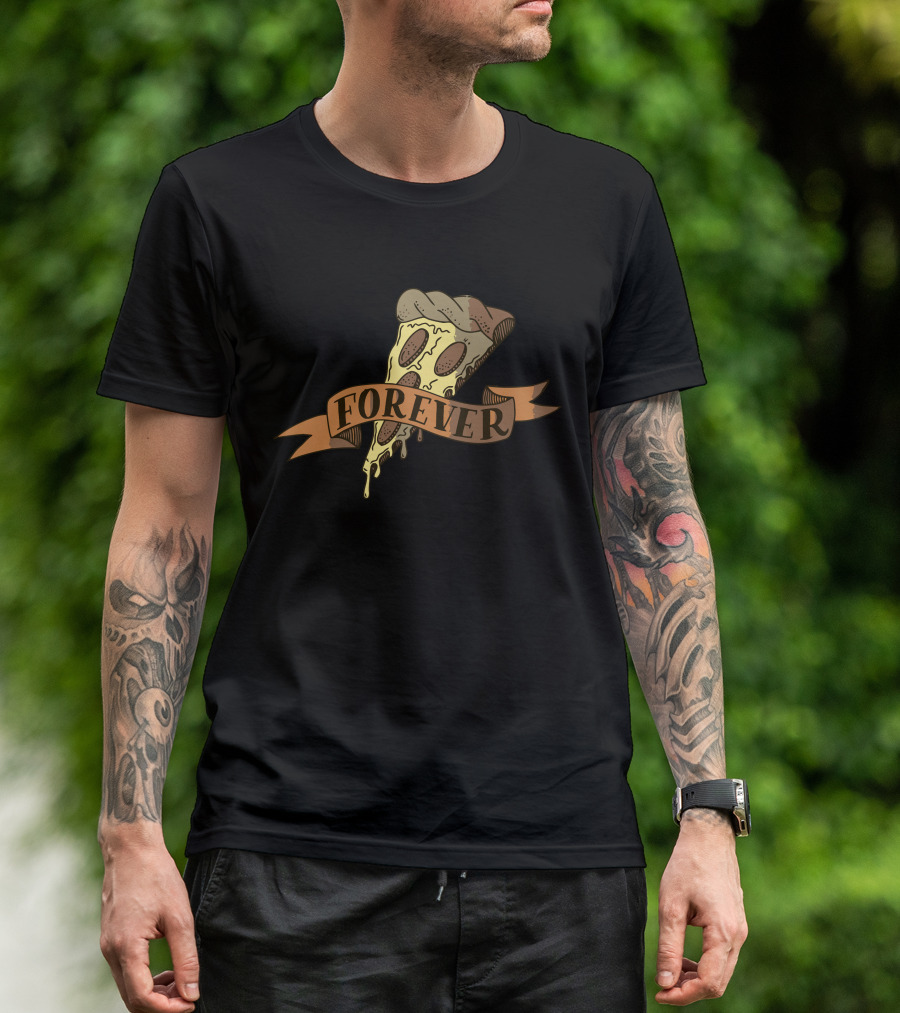 Forever Pizza Slice Banner T-Shirt