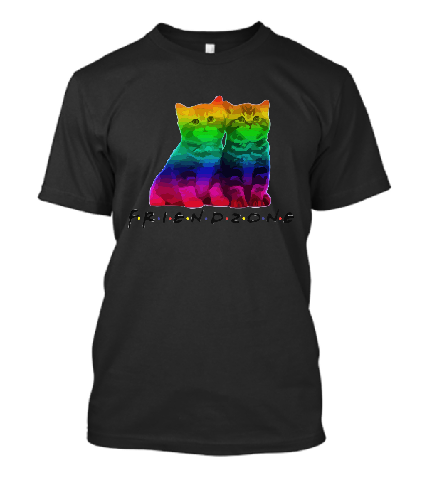 FRIENDZONE KITTIES Rainbow Cats T-Shirt