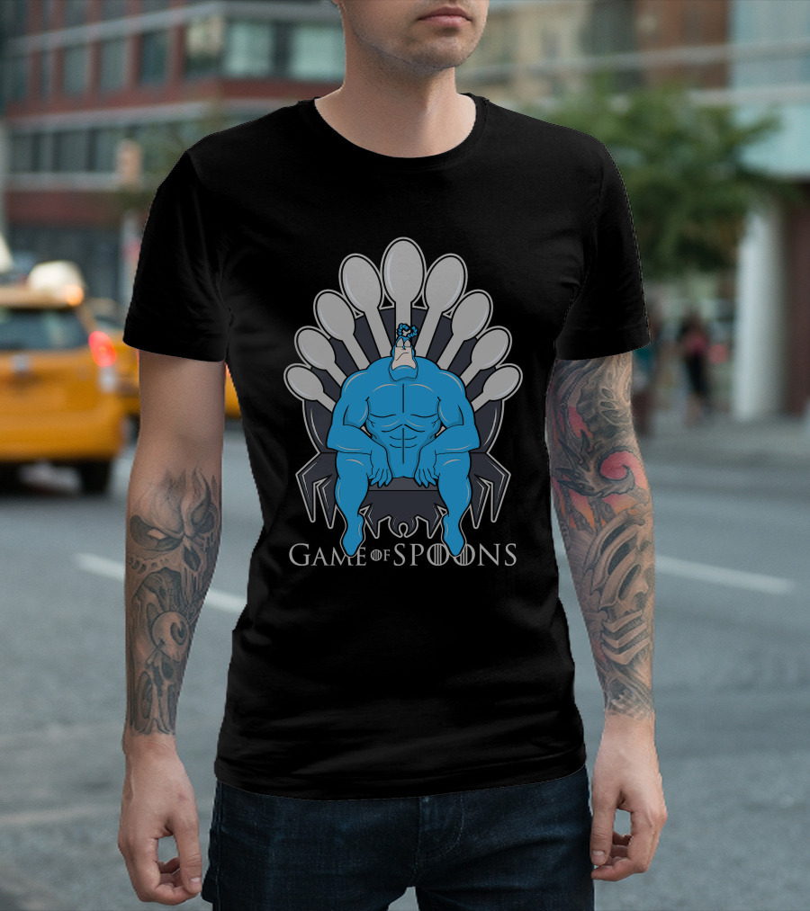 The Tick On Spoon Throne Game Of Spoons T-Shirt