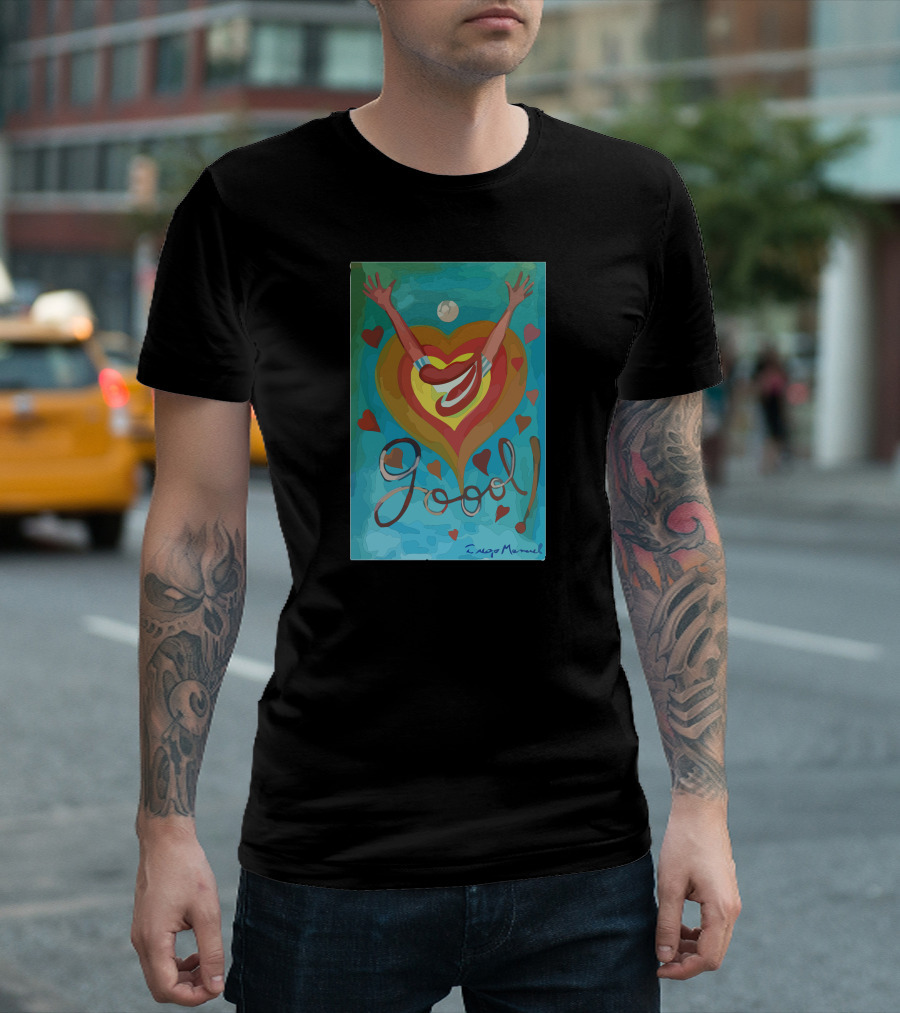 Goal Celebration with Hearts and Arms Raised T-Shirt