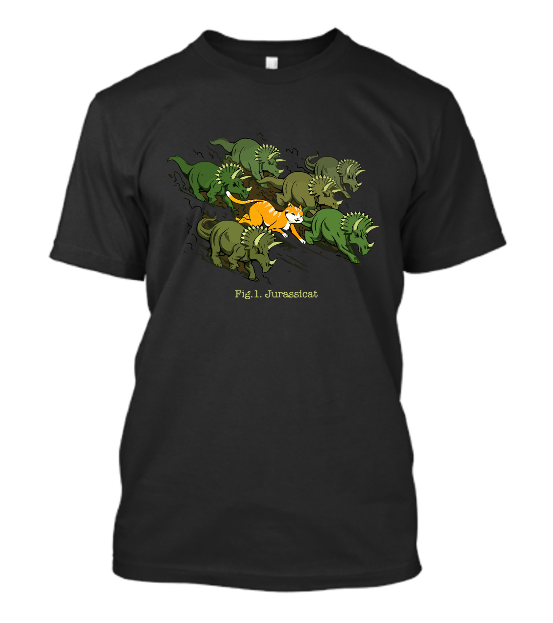 Fig. 1. Jurassicats T-Shirt