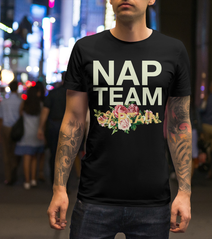 NAP TEAM CAPTAIN Floral Text T-Shirt
