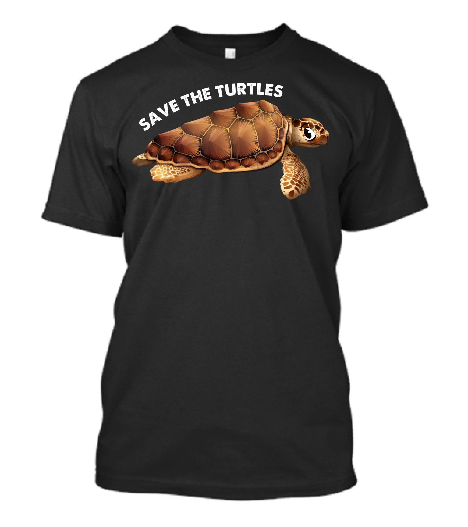 Save The Turtles Dark Turtle T-Shirt